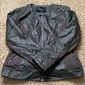 Faux leather jacket